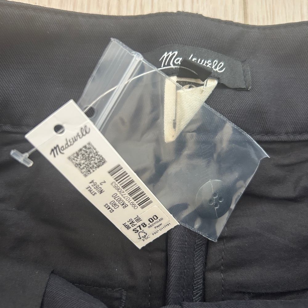 Madewell The Drapey Twill Pleated Short - Picture 7 of 8